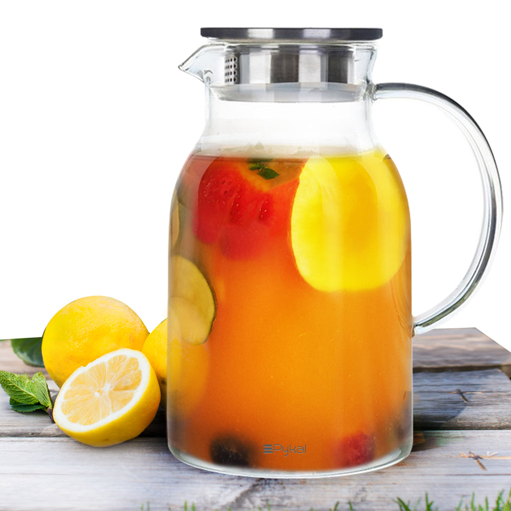 glass pitcher with fruit infusions