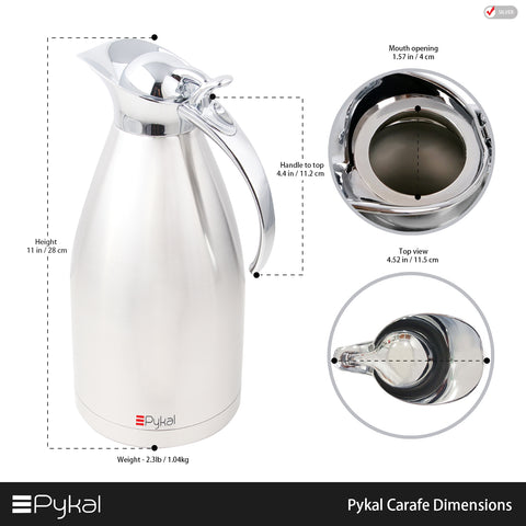 Image of carafe dimension