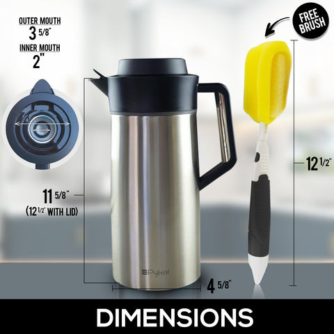 Image of carafe dimensions